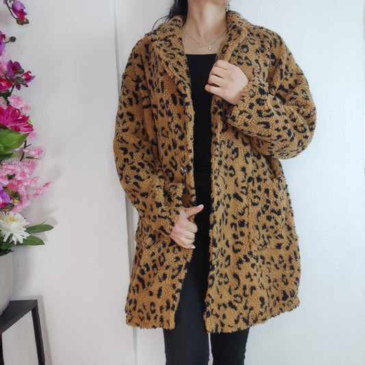 Teddyjacke Leo-Print